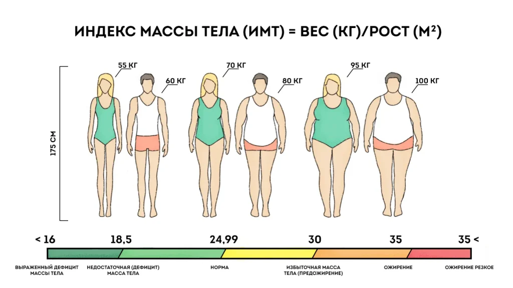 калькулятор индекса массы тела